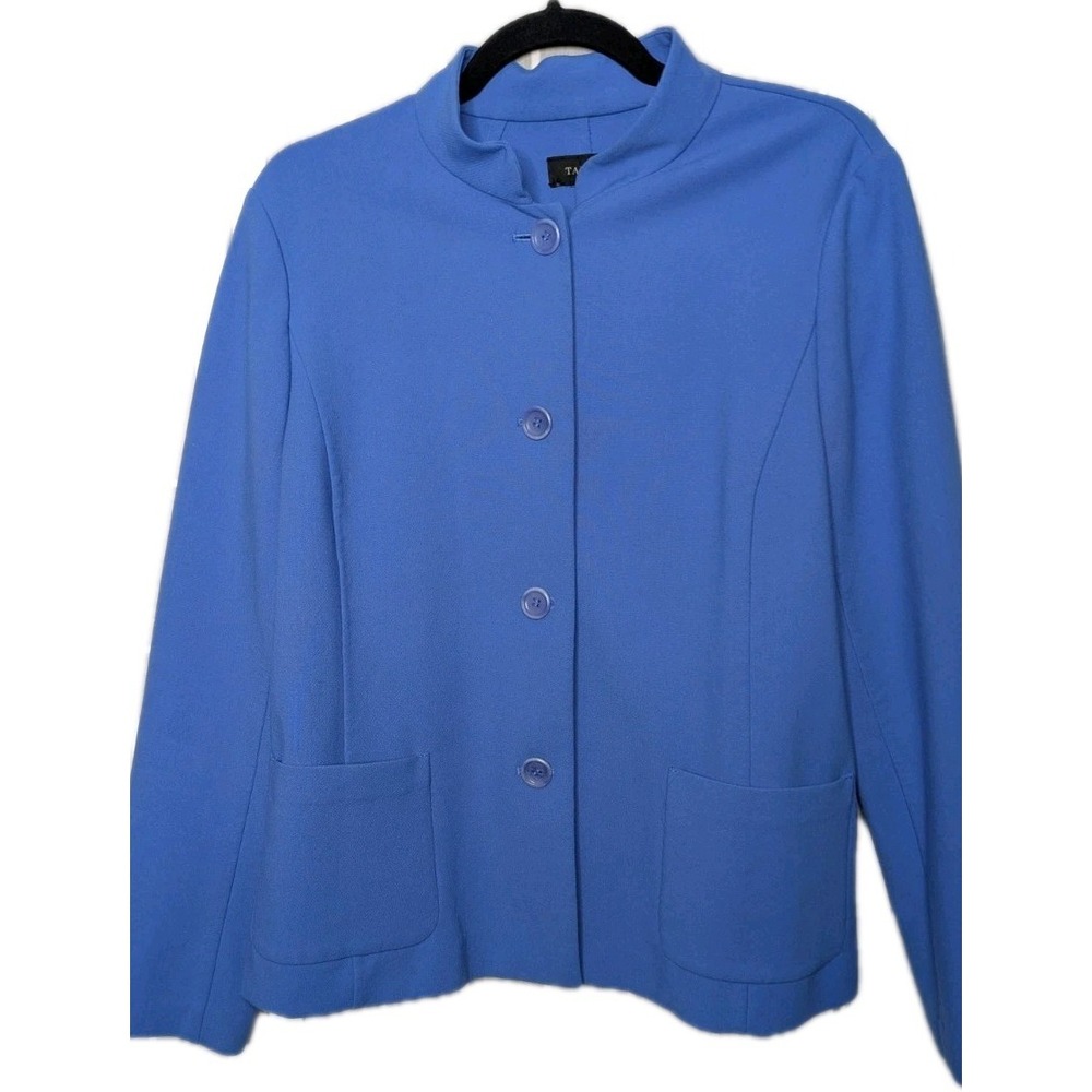 Talbots Women's Button Up Blazer Jacket 12 Excellent Condition Career Workwear